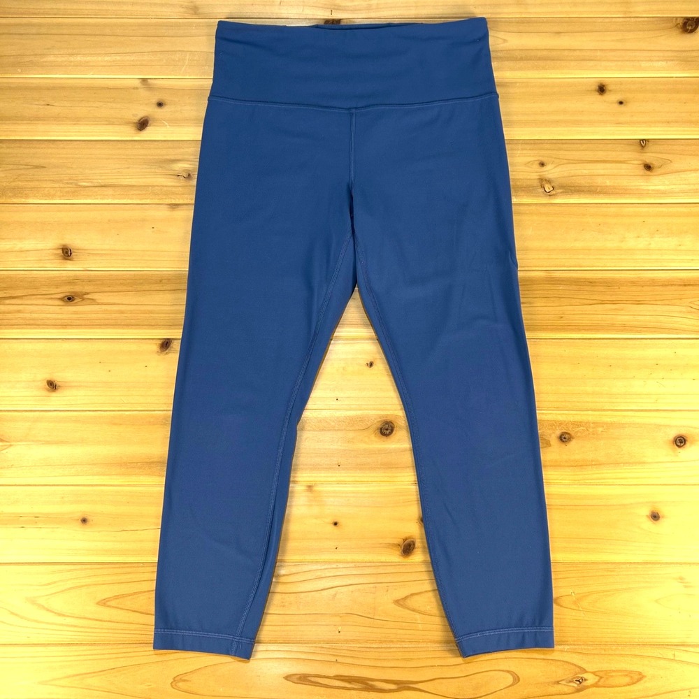 Athleta Leggings Womens Medium Blue Ultra High Rise Elation 7/8 Tight Leggings